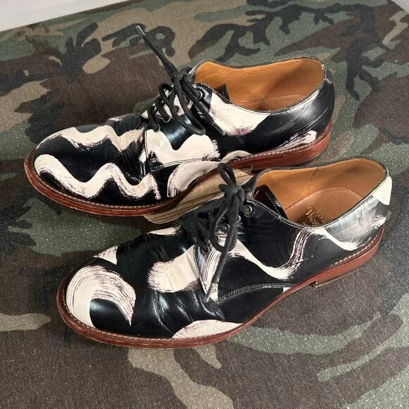 Vivienne Westwood Squiggle Derby Shoes Made in Italy size 10 - Picture 3 of 5